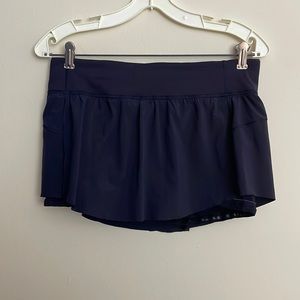 Size 6 lightly worn navy lululemon tennis skirt